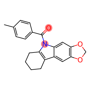 6,7,8,9-Tetrahydro-5-(p-toluoyl)-5H-1,3-dioxolo[4,5-b]carbazole