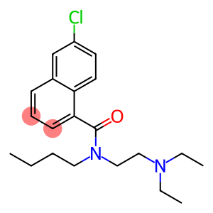 N-Butyl-N-[2-(diethylamino)ethyl]-6-chloro-1-naphthalenecarboxamide