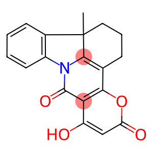 7-hydroxy-13b-methyl-1,2,3,13b-tetrahydro-5H,8H-pyrano[2',3':4,5]pyrido[3,2,1-jk]carbazole-5,8-dione
