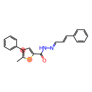 5-methyl-4-phenyl-N'-(3-phenyl-2-propenylidene)-2-thiophenecarbohydrazide
