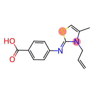 4-[(3-allyl-4-methyl-1,3-thiazol-2(3H)-ylidene)amino]benzoic acid