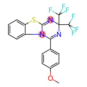 4-(4-methoxyphenyl)-2,2-bis(trifluoromethyl)-2H-[1,3,5]triazino[2,1-b][1,3]benzothiazole