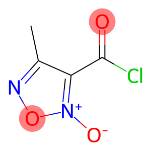 1,2,5-Oxadiazole-3-carbonyl chloride, 4-methyl-, 2-oxide