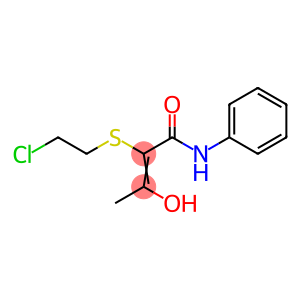2-Butenamide, 2-[(2-chloroethyl)thio]-3-hydroxy-N-phenyl-