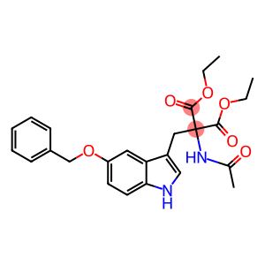 diethyl 2-acetamido-2-((5-(phenylmethoxy)indol-3-yl)methyl)malonate