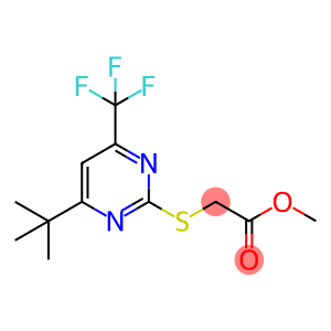 2-[[4-tert-butyl-6-(trifluoromethyl)pyrimidin-2-yl]thio]acetic acid methyl ester