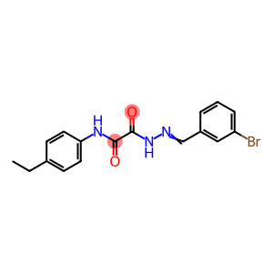 2-[2-(3-bromobenzylidene)hydrazino]-N-(4-ethylphenyl)-2-oxoacetamide