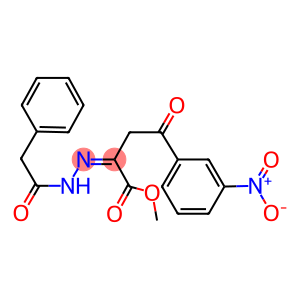 methyl 4-{3-nitrophenyl}-4-oxo-2-[(phenylacetyl)hydrazono]butanoate