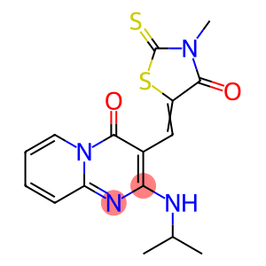 (5Z)-3-methyl-5-[[4-oxo-2-(propan-2-ylamino)pyrido[1,2-a]pyrimidin-3-yl]methylidene]-2-sulfanylidene-1,3-thiazolidin-4-one