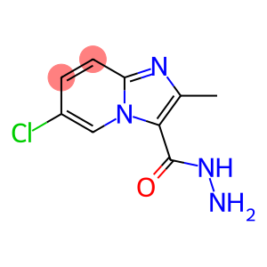 Imidazo[1,2-a]pyridine-3-carboxylic acid, 6-chloro-2-methyl-, hydrazide (9CI)