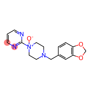 2-[4-(1,3-Benzodioxol-5-ylmethyl)-1-piperazinyl]pyrimidine 1-oxide