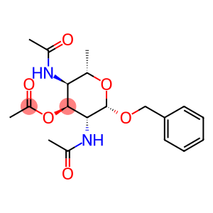 Phenylmethyl 3-O-acetyl-2,4-bis(acetylamino)-2,4,6-trideoxy-β-L-altropyranoside