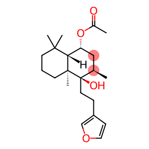 (1R,3R,4R,4aS,8aS)-4-(2-(Furan-3-yl)ethyl)-4-hydroxy-3,4a,8,8-tetramethyldecahydronaphthalen-1-yl acetate