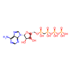 adenosine 5'-[hydrogen [[hydroxy[[hydroxy(phosphonooxy)phosphinyl]oxy]phosphinyl]methyl]phosphonate]