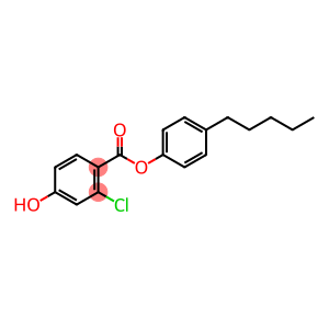 2-Chloro-4-hydroxybenzoic acid 4-pentylphenyl ester
