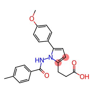 3-[5-(4-Methoxyphenyl)-1-{[(4-methylphenyl)carbonyl]amino}-1H-pyrrol-2-yl]propanoic acid