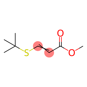 3-[(1,1-Dimethylethyl)thio]propenoic acid methyl ester