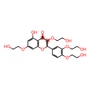 4H-1-Benzopyran-4-one, 2-[3,4-bis(2-hydroxyethoxy)phenyl]-5-hydroxy-3,7-bis(2-hydroxyethoxy)-