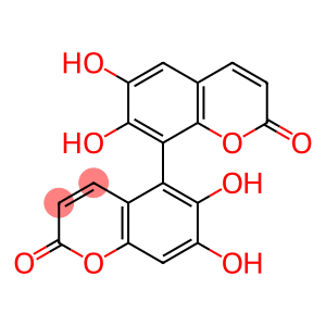 6,6',7,7'-Tetrahydroxy-5,8'-bi[2H-1-benzopyran]-2,2'-dione