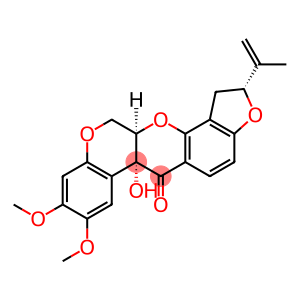 (2R)-1,2,12,12aα-Tetrahydro-6aα-hydroxy-2α-isopropenyl-8,9-dimethoxy-[1]benzopyrano[3,4-b]furo[2,3-h][1]benzopyran-6(6aH)-one