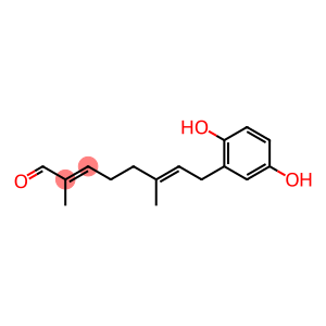 2,6-Octadienal, 8-(2,5-dihydroxyphenyl)-2,6-dimethyl-, (2E,6E)-