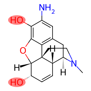 2-Amino-17-methyl-4,5α-epoxy-7,8-didehydromorphinan-3,6α-diol