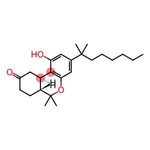 d)pyran-9-one,3-(1,1-dimethylheptyl)-6,6a,7,8,10,10a-hexahydro-1-9h-dibenzo(