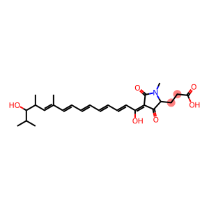 2,5-Dihydro-3-hydroxy-4-(13-hydroxy-10,12,14-trimethyl-1-oxo-2,4,6,8,10-pentadecapentenyl)-1-methyl-5-oxo-1H-pyrrole-2-propanoic acid