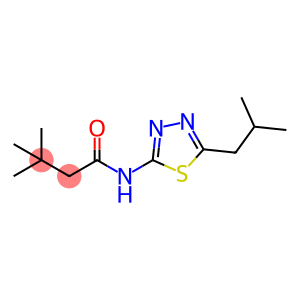 3,3-dimethyl-N-[5-(2-methylpropyl)-1,3,4-thiadiazol-2-yl]butanamide