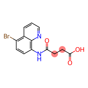 4-[(5-bromo-8-quinolinyl)amino]-4-oxobutanoic acid