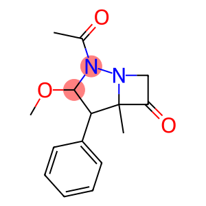1,2-Diazabicyclo[3.2.0]heptan-6-one, 2-acetyl-3-methoxy-5-methyl-4-phenyl- (7CI,8CI)
