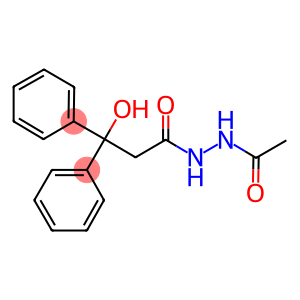 Benzenepropanoic acid, β-hydroxy-β-phenyl-, 2-acetylhydrazide