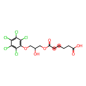 Hexanedioic acid, 1-[2-hydroxy-3-(2,3,4,5,6-pentachlorophenoxy)propyl] ester