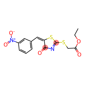 ethyl [(5-{3-nitrobenzylidene}-4-oxo-4,5-dihydro-1,3-thiazol-2-yl)sulfanyl]acetate