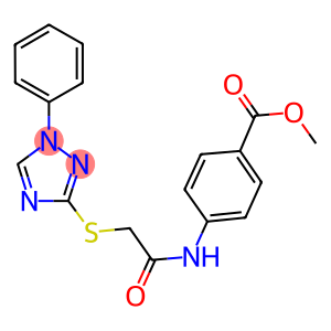 methyl 4-({[(1-phenyl-1H-1,2,4-triazol-3-yl)sulfanyl]acetyl}amino)benzoate