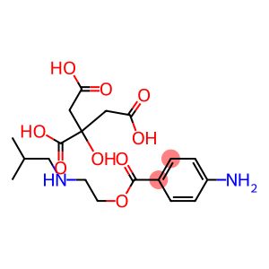 2-(isobutylamino)ethyl p-aminobenzoate, citrate