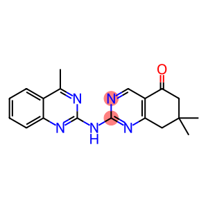 5(6H)-Quinazolinone, 7,8-dihydro-7,7-dimethyl-2-[(4-methyl-2-quinazolinyl)amino]-