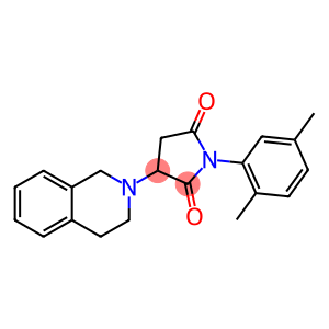 3-(3,4-dihydroisoquinolin-2(1H)-yl)-1-(2,5-dimethylphenyl)pyrrolidine-2,5-dione