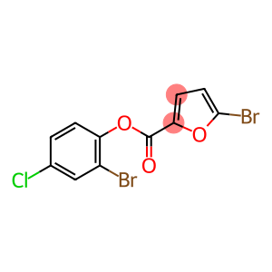 2-Furancarboxylic acid, 5-bromo-, 2-bromo-4-chlorophenyl ester