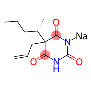 (-)-5-Allyl-5-[(S)-1-methylbutyl]-2-sodiooxy-4,6(1H,5H)-pyrimidinedione