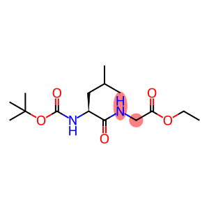 Glycine, N-[(1,1-dimethylethoxy)carbonyl]-L-leucyl-, ethyl ester