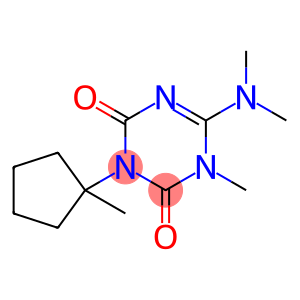 1,3,5-Triazine-2,4(1H,3H)-dione, 6-(dimethylamino)-1-methyl-3-(1-methylcyclopentyl)-