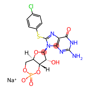 8-(4-硫代氯苯基)鸟苷 3',5'-环状单磷酸钠盐