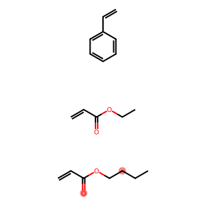 2-丙烯酸丁酯与乙烯苯和2-丙烯酸乙酯的聚合物