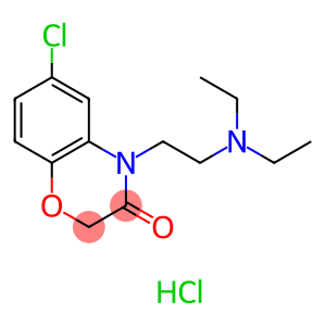 6-chloro-4-[2-(diethylamino)ethyl]-2H-1,4-benzoxazin-3(4H)-one monohydrochloride