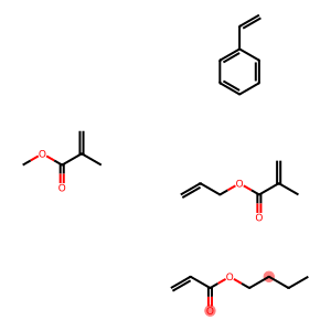 2-Propenoic acid, 2-methyl-, methyl ester, polymer with butyl 2-propenoate, ethenylbenzene and 2-propenyl 2-methyl-2-propenoate