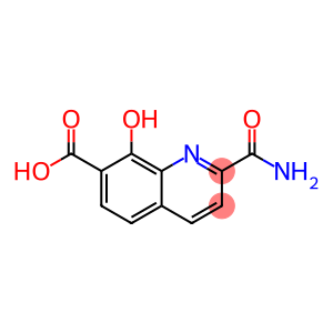 7-Quinolinecarboxylic acid, 2-(aminocarbonyl)-8-hydroxy-