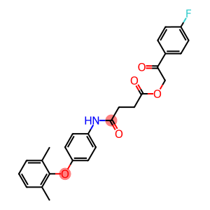 2-(4-fluorophenyl)-2-oxoethyl 4-[4-(2,6-dimethylphenoxy)anilino]-4-oxobutanoate