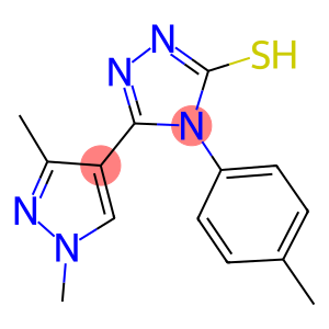 5-(1,3-dimethyl-1H-pyrazol-4-yl)-4-(4-methylphenyl)-4H-1,2,4-triazole-3-thiol