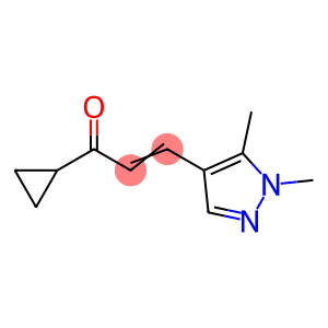 2-Propen-1-one,1-cyclopropyl-3-(1,5-dimethyl-1H-pyrazol-4-yl)-(9CI)